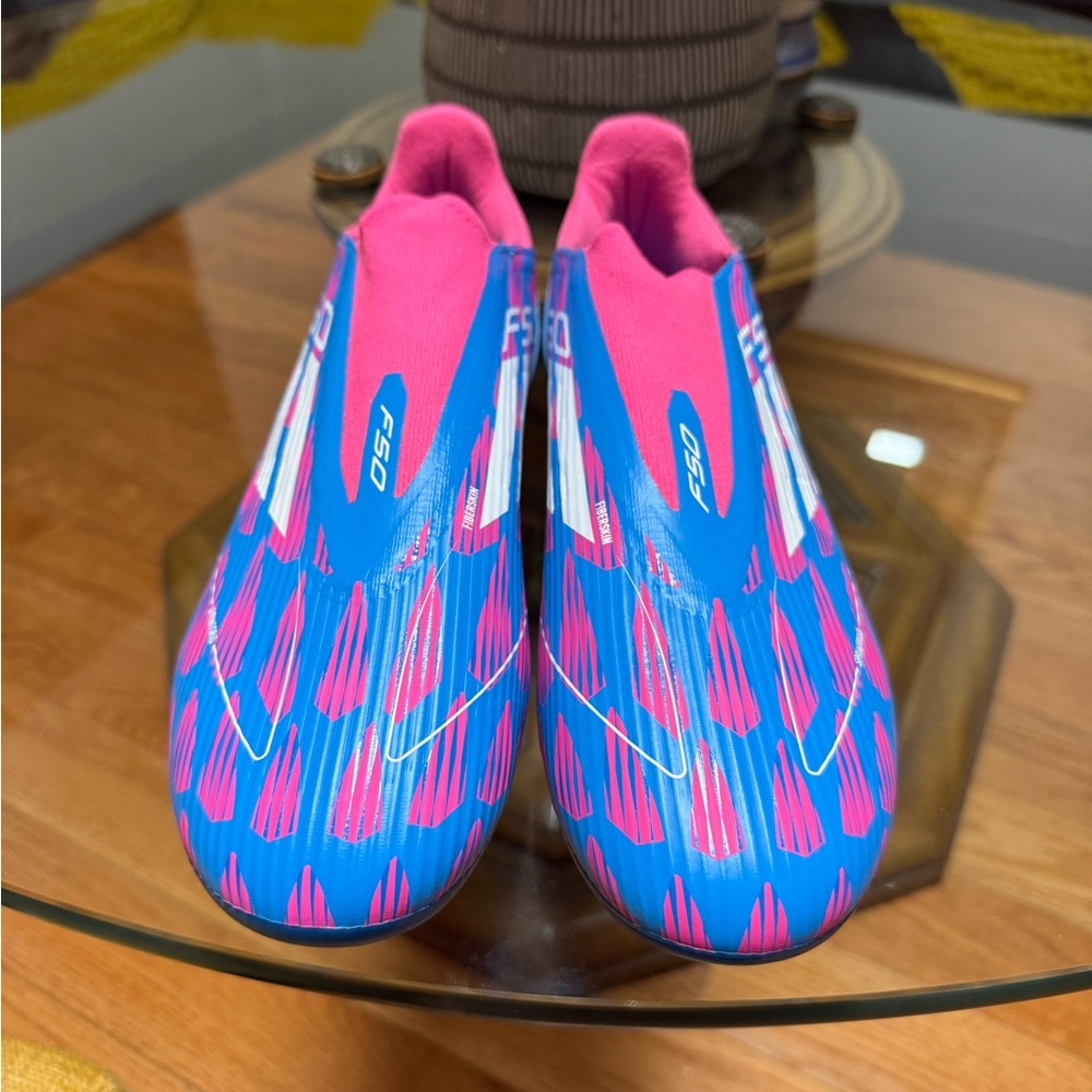 adidas F50 soccer shoes  Blue and Pink Sneakers